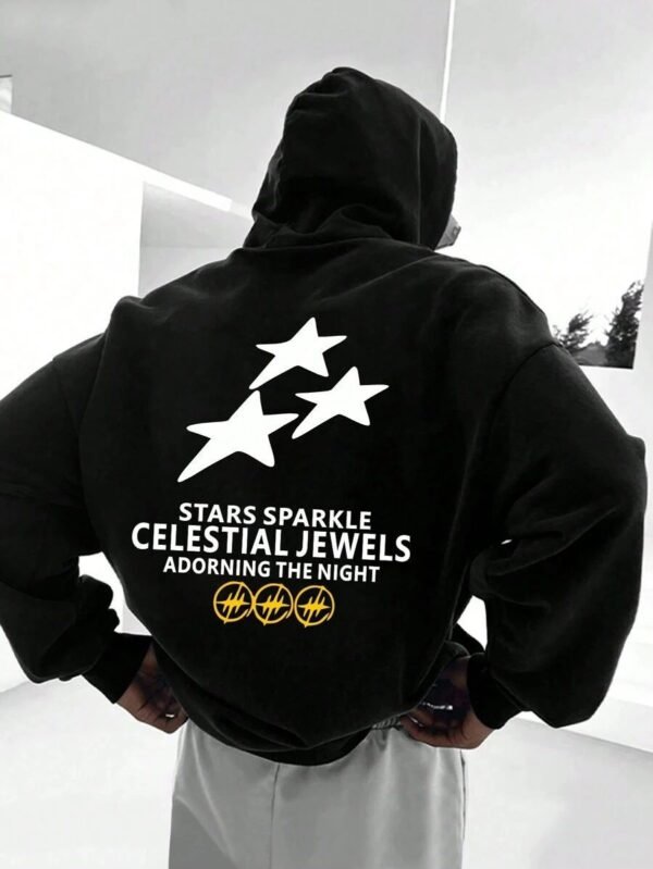 Sudadera Negra con Estrellas