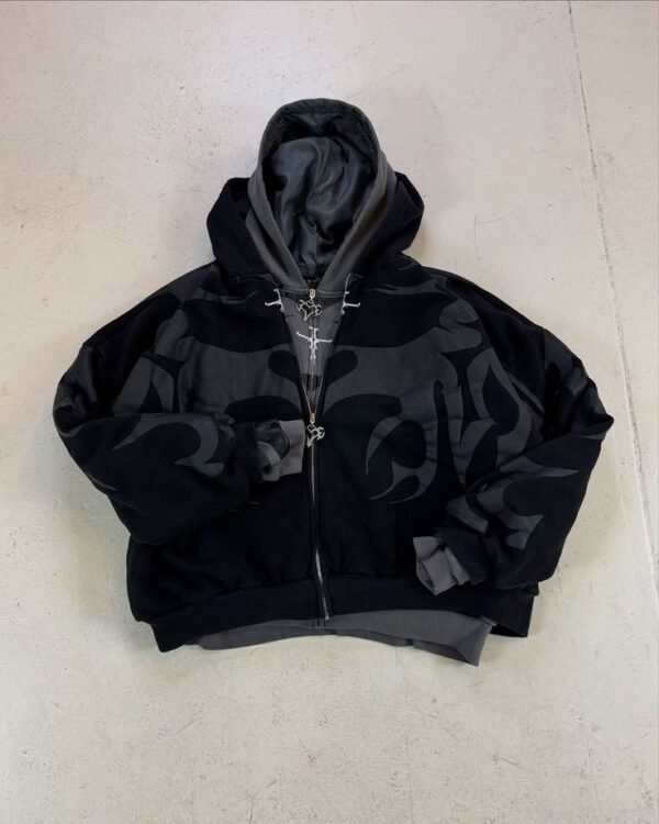 Which colorway do yall prefer__#zipup #colorway #clothingbrand #fashiondesigner (1) Chaqueta negra