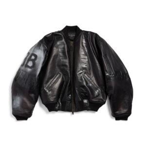 Chaqueta negra de cuero